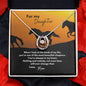 For Daughter from Mom: Lucky Horseshoe Pendant