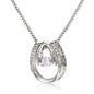 For Daughter from Mom: Lucky Horseshoe Pendant
