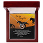 For Daughter from Mom: Lucky Horseshoe Pendant