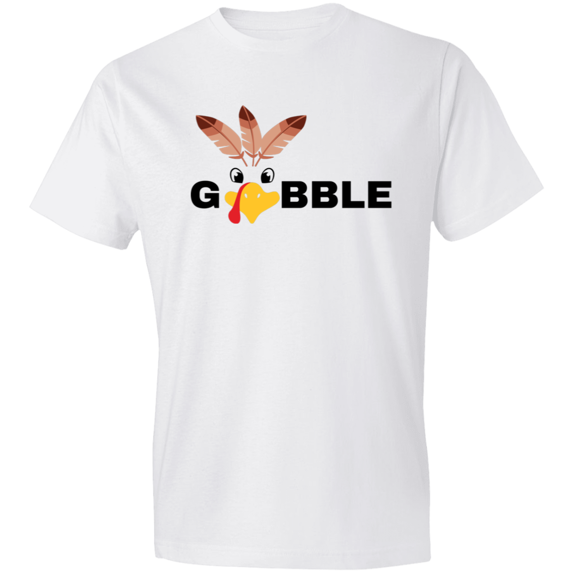 Gobble Gobble Turkey Face / Lightweight T-Shirt / Multiple Colors