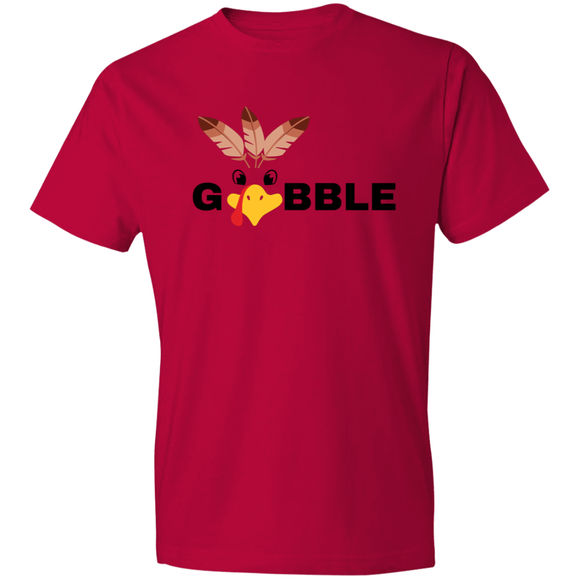 Gobble Gobble Turkey Face / Lightweight T-Shirt / Multiple Colors