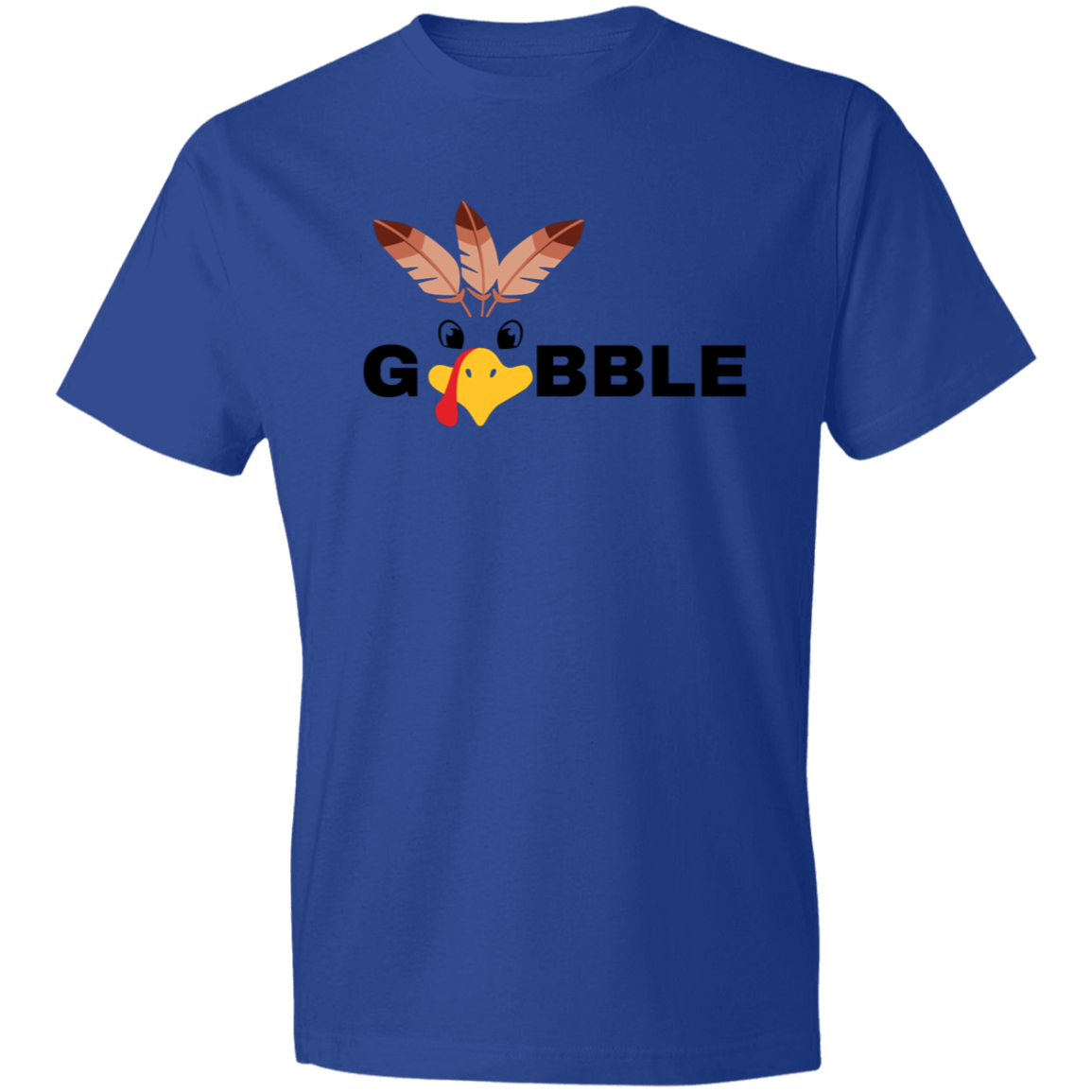 Gobble Gobble Turkey Face / Lightweight T-Shirt / Multiple Colors