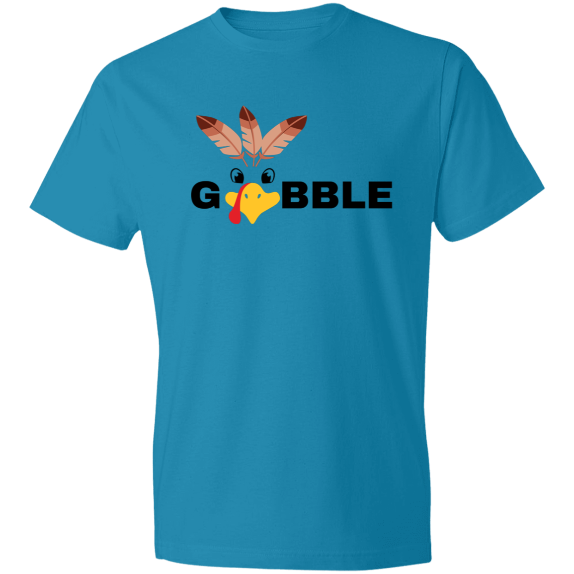 Gobble Gobble Turkey Face / Lightweight T-Shirt / Multiple Colors