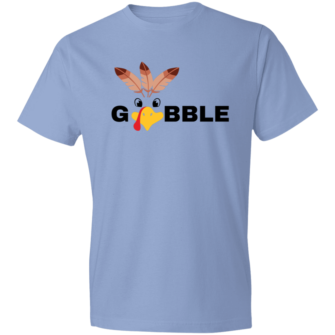 Gobble Gobble Turkey Face / Lightweight T-Shirt / Multiple Colors