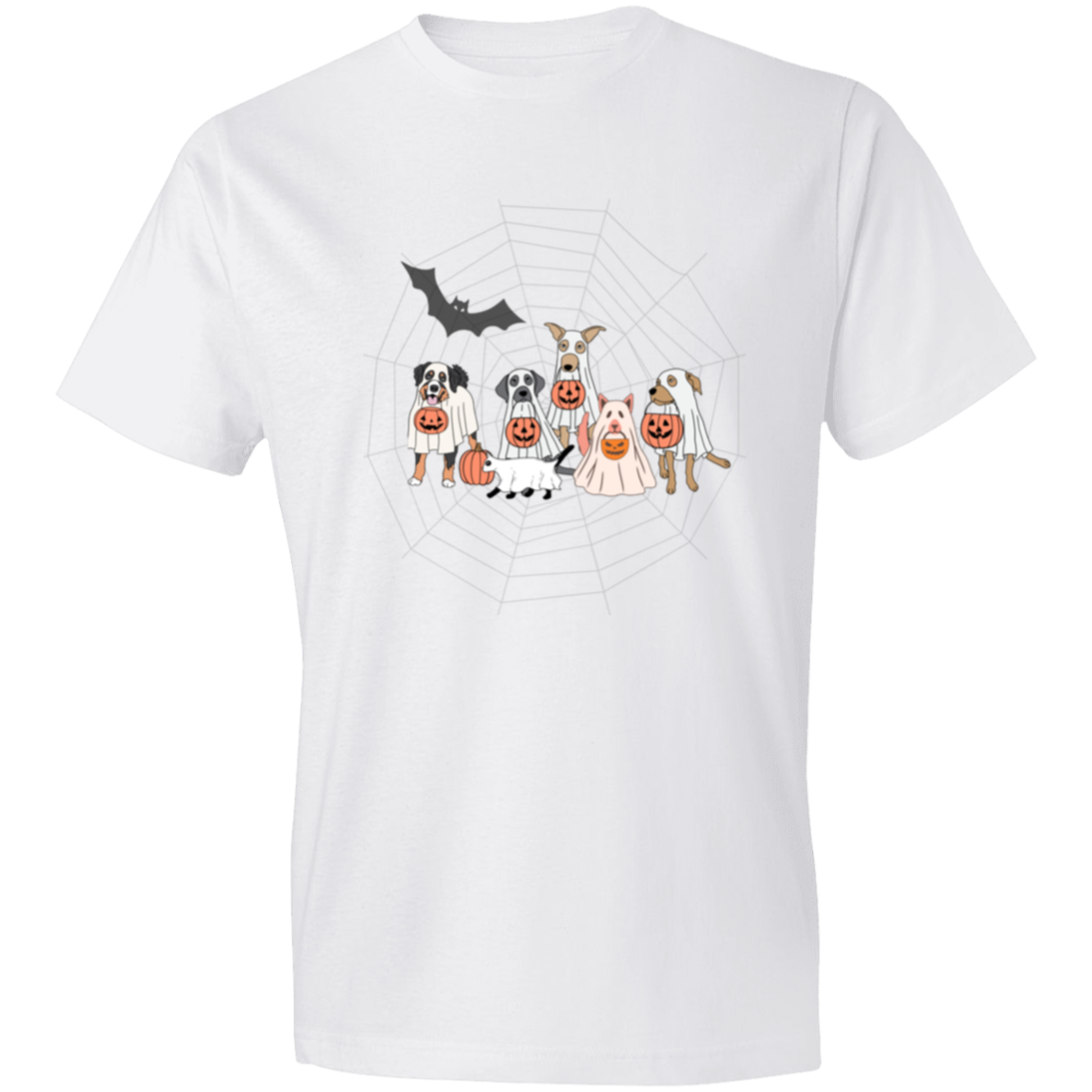 Ghost Dogs Halloween / Lightweight T-Shirt / Multiple Colors