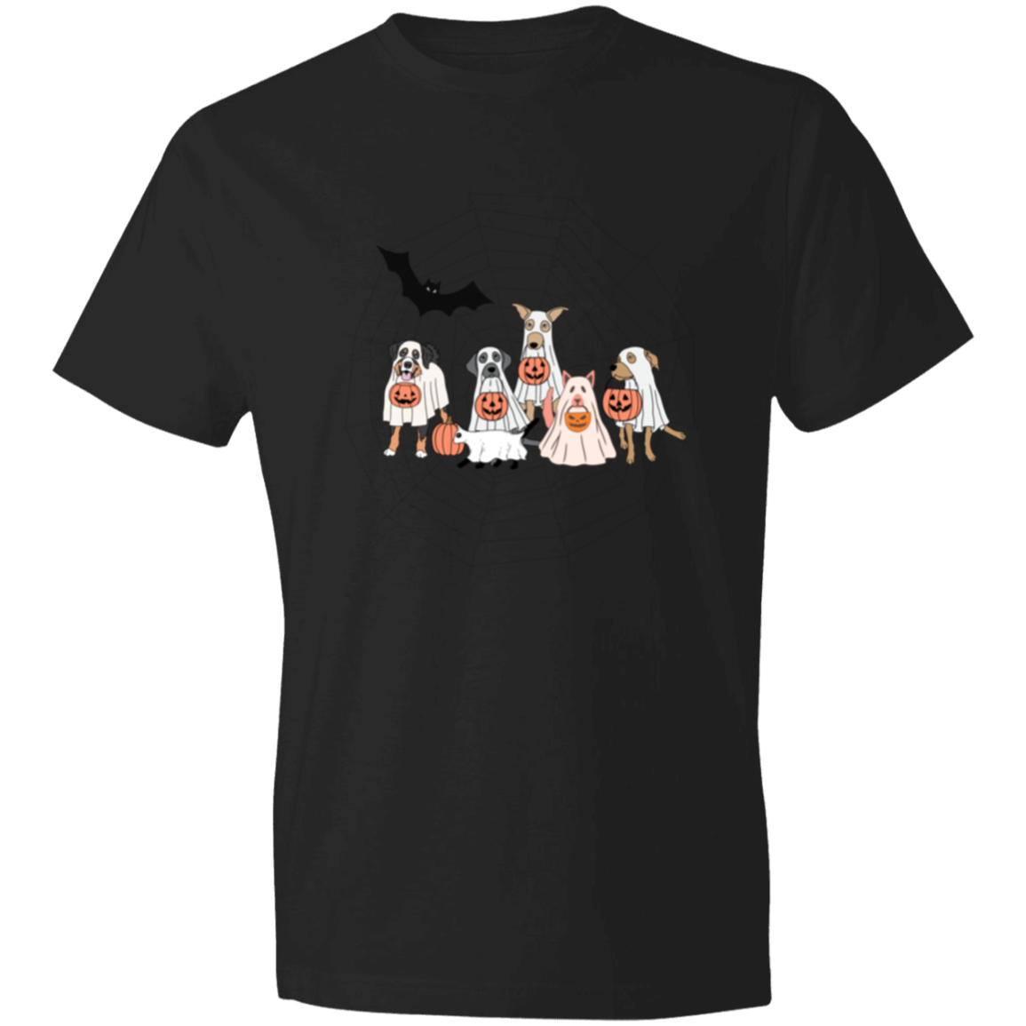 Ghost Dogs Halloween / Lightweight T-Shirt / Multiple Colors