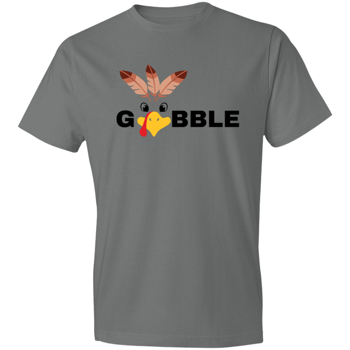 Gobble Gobble Turkey Face / Lightweight T-Shirt / Multiple Colors