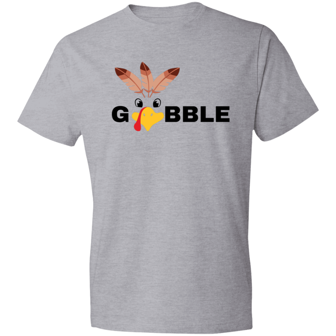 Gobble Gobble Turkey Face / Lightweight T-Shirt / Multiple Colors