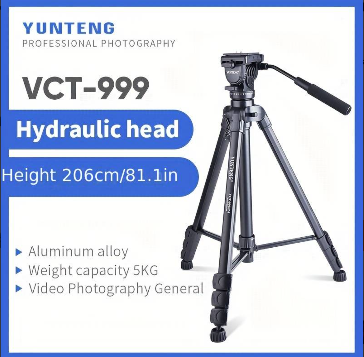 Heavy-duty Yunteng VCT-999RM Professional Tripod