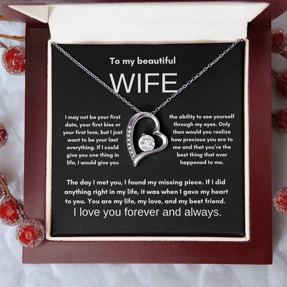 For Beautiful Wife: Forever Love Necklace