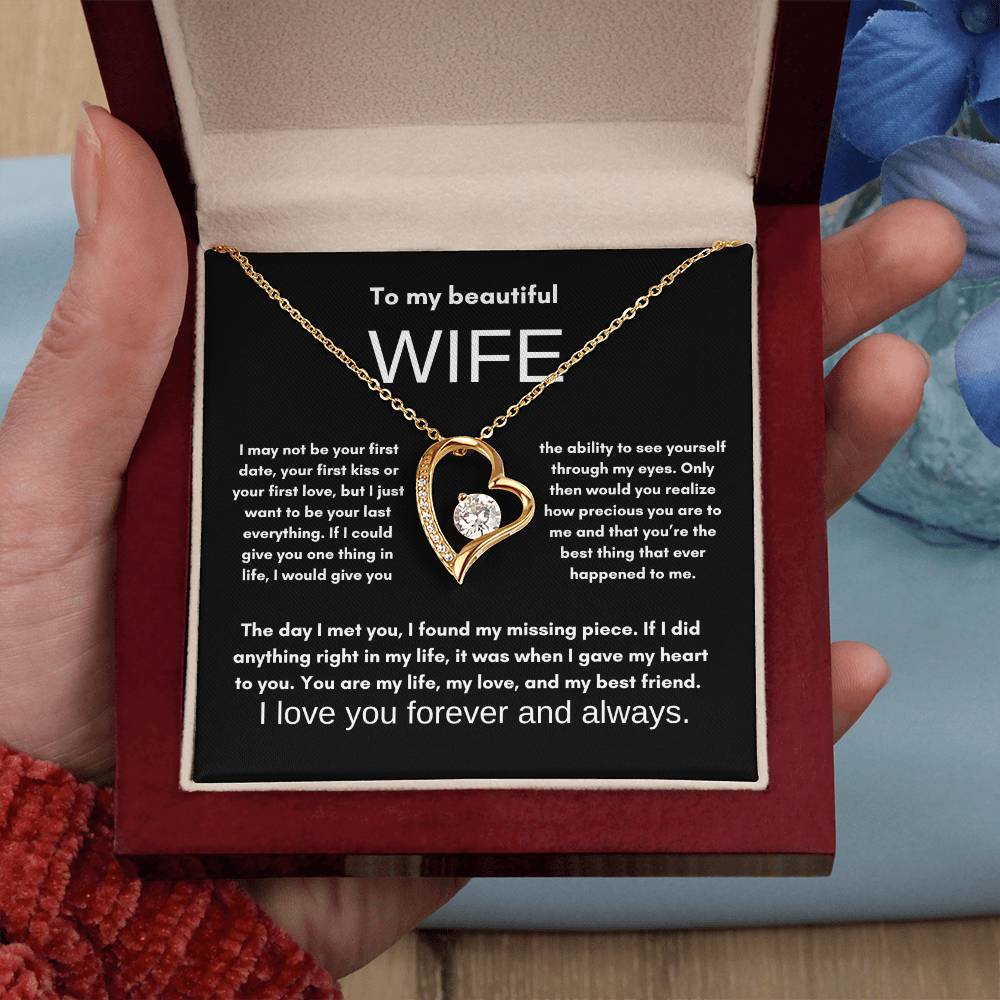 For Beautiful Wife: Forever Love Necklace