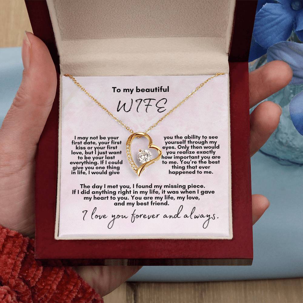 For Beautiful Wife: Forever Love Necklace