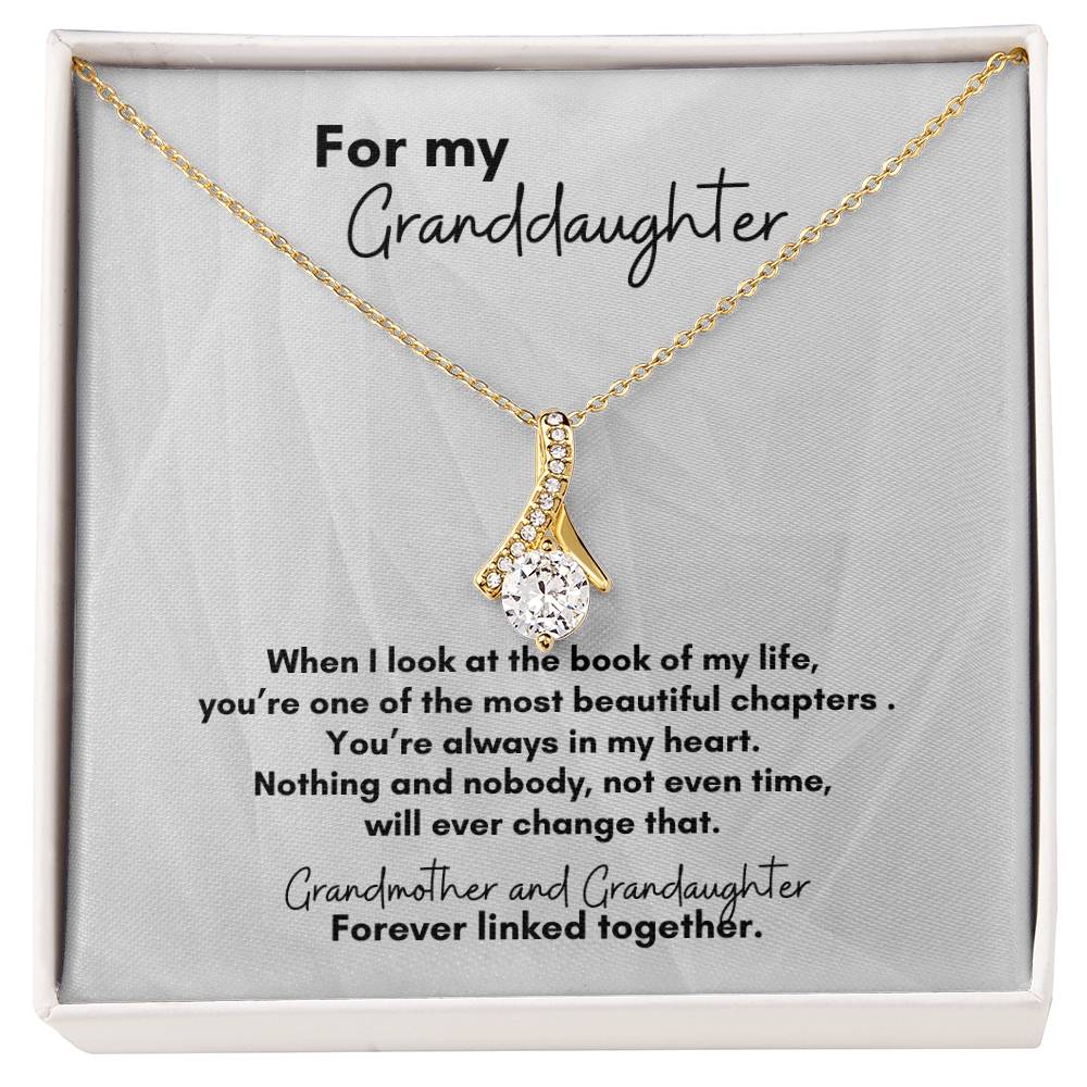 For Granddaughter from Grandmother: Beautiful Twist of Life Pendant