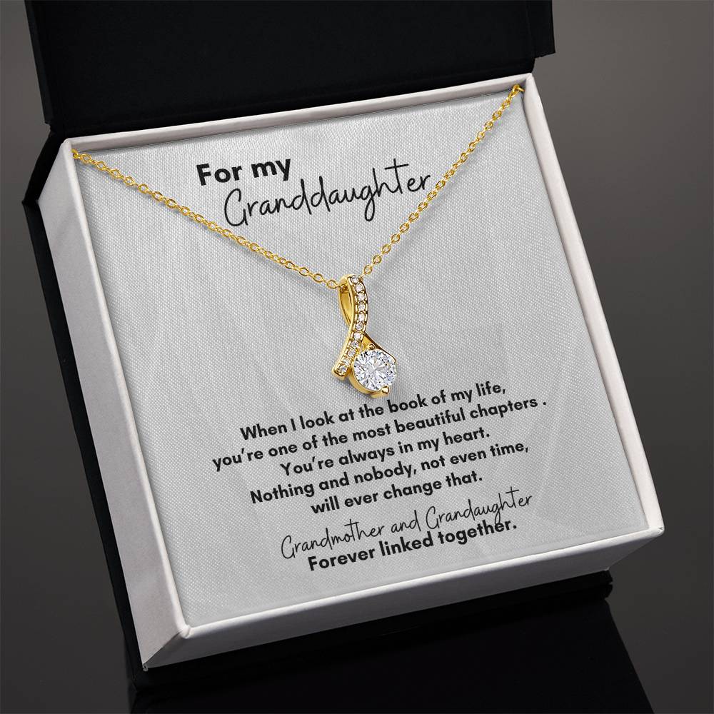 For Granddaughter from Grandmother: Beautiful Twist of Life Pendant