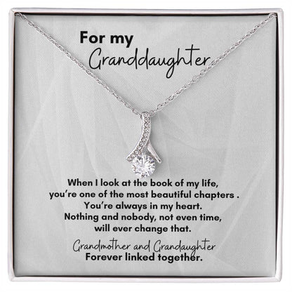 For Granddaughter from Grandmother: Beautiful Twist of Life Pendant