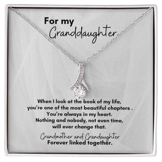 For Granddaughter from Grandmother: Beautiful Twist of Life Pendant