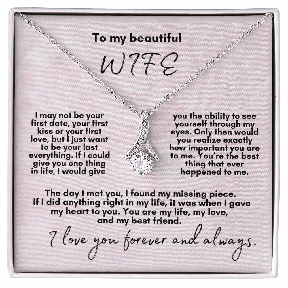 For Beautiful Wife: Alluring Beauty Necklace (Pink Card)