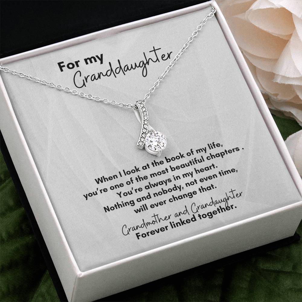 For Granddaughter from Grandmother: Beautiful Twist of Life Pendant