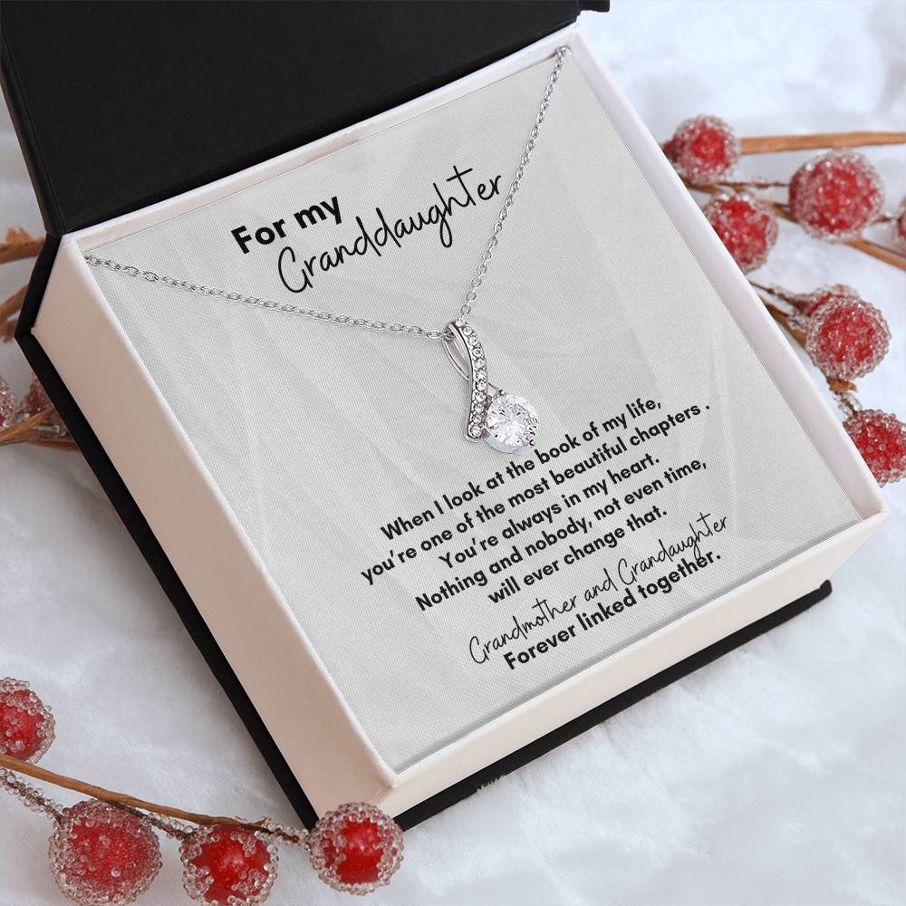 For Granddaughter from Grandmother: Beautiful Twist of Life Pendant