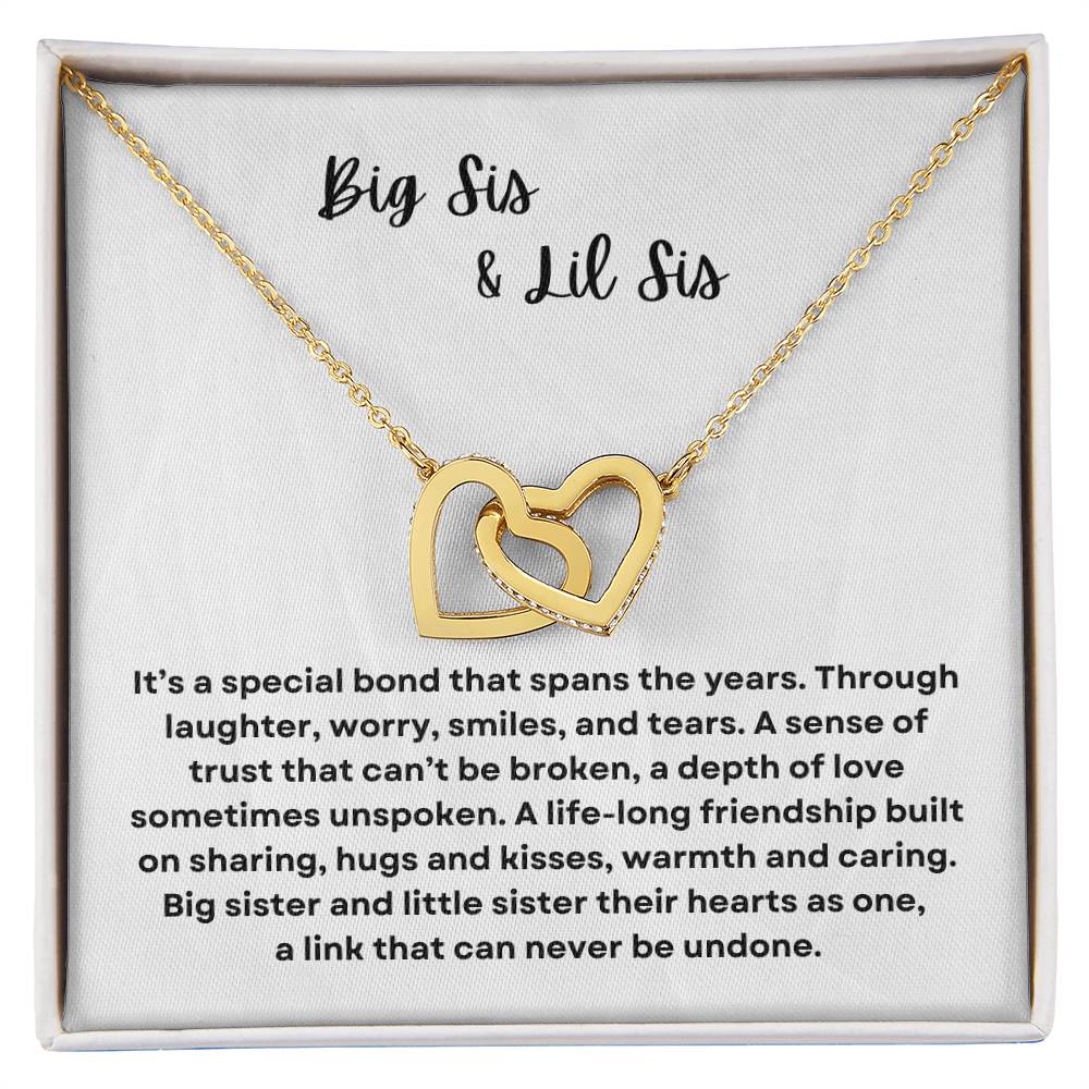 Sisters Forever Necklace: Big Sis and Lil Sis Bonding