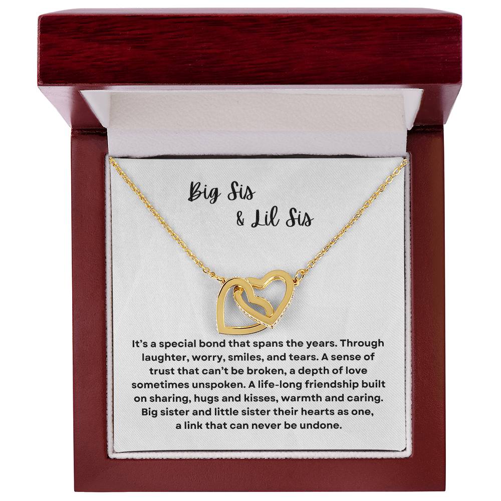 Sisters Forever Necklace: Big Sis and Lil Sis Bonding