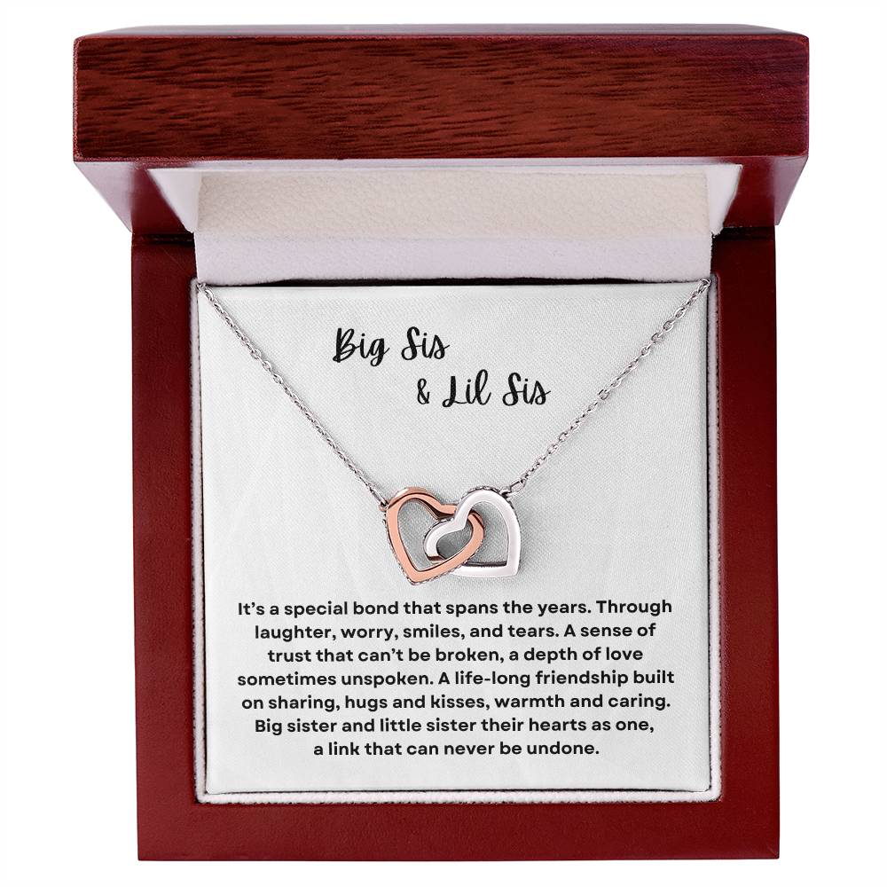 Sisters Forever Necklace: Big Sis and Lil Sis Bonding