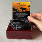 For Grandson: Leather and Cross Bracelet