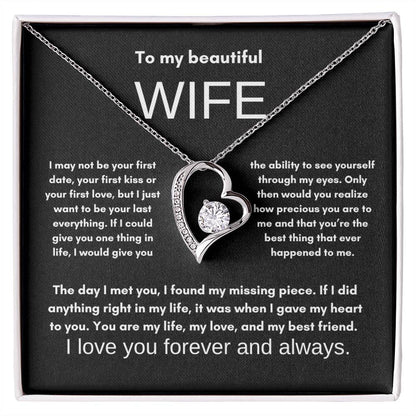 For Beautiful Wife: Forever Love Necklace